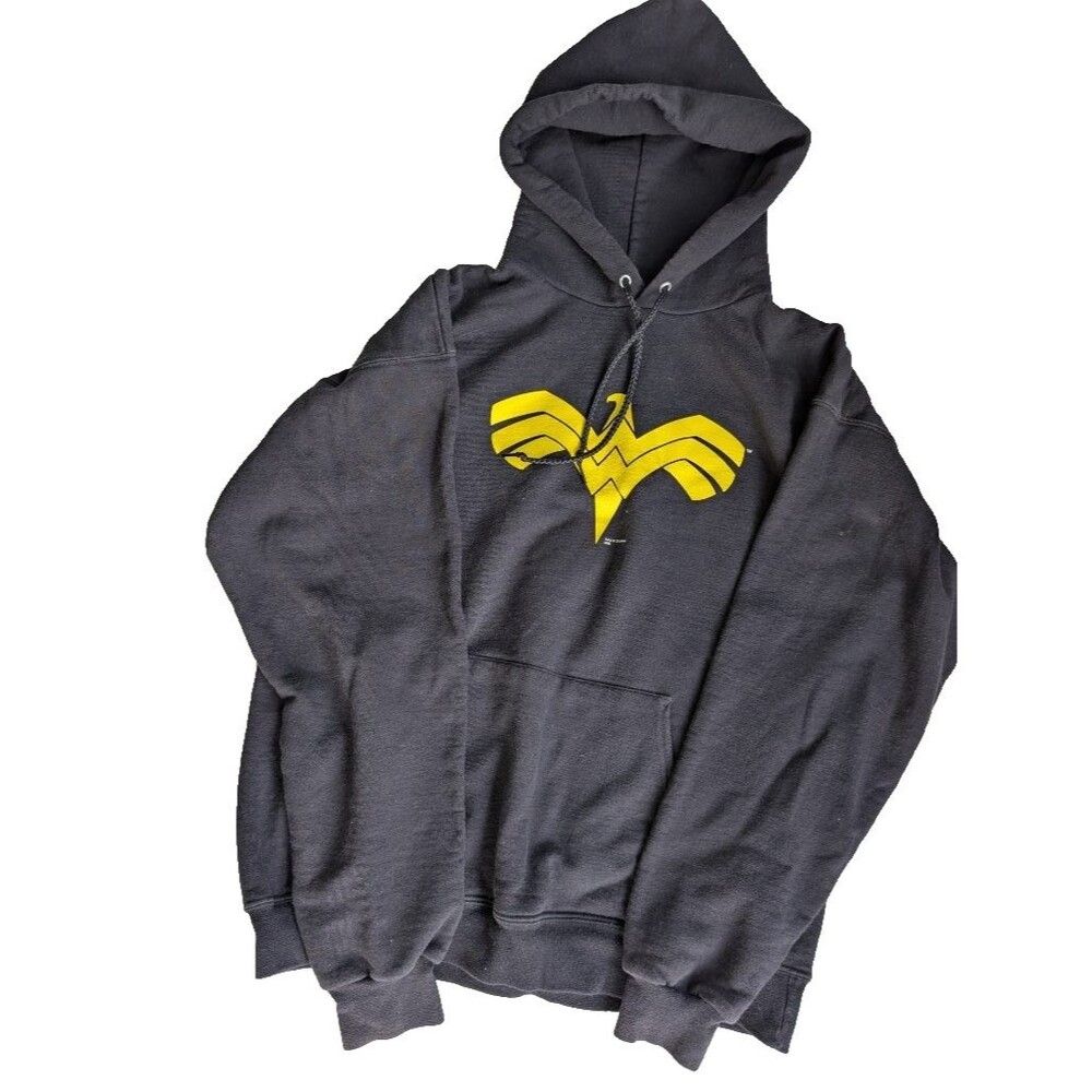 Hanes Ultimate Cotton DC Comics Wonder Woman Hoodie Sweatshirt Gray XL 2008 F170